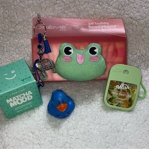 MATCHA MOOD mask 100 ml,Crème ShopTeddy Headband Elephant charm,Santizer Bundle